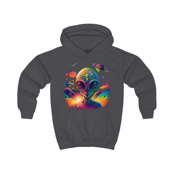 Colorful Alien Kids Hoodie, Cosmic Space Apparel, Fun Gift for Kids, Halloween Costume, Science Fiction Lover's Hoodie - Image 21