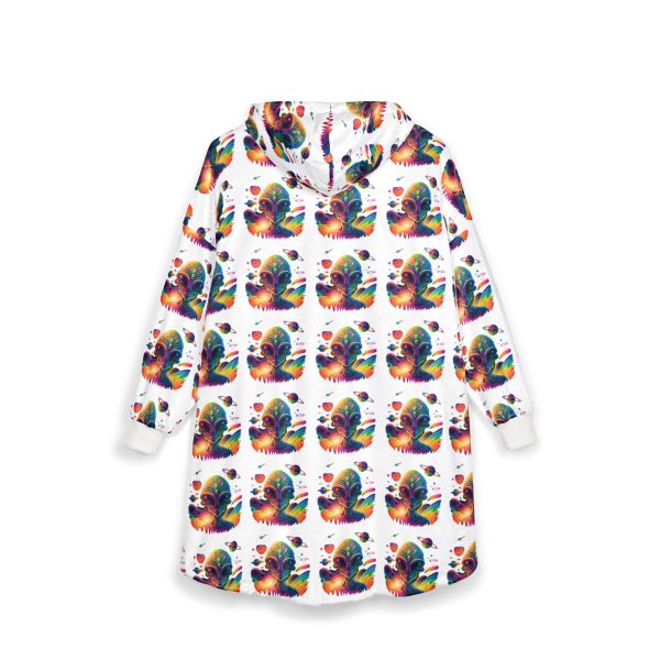 Colorful Tie-Dye Unisex Hooded Blanket | Cozy Throw for Home, Outdoor, Camping, Festivals, Holiday Gifts - Image 2