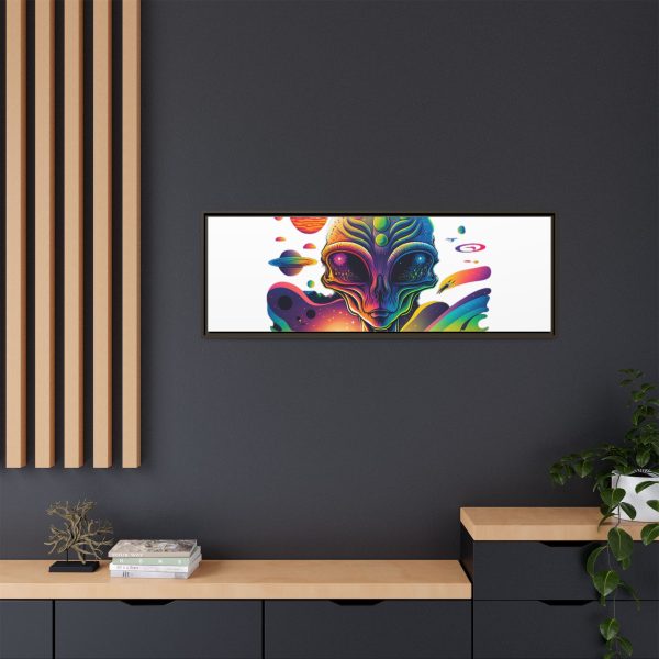 Vibrant Alien Canvas Art Print, Framed Decor for Sci-Fi Lovers, Cosmic Wall Art, Colorful Home Decoration, Unique Gift Idea - Image 188