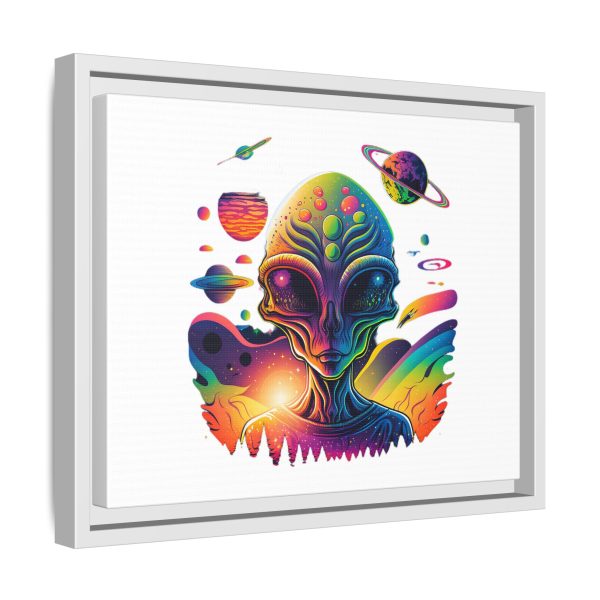 Vibrant Alien Canvas Art Print, Framed Decor for Sci-Fi Lovers, Cosmic Wall Art, Colorful Home Decoration, Unique Gift Idea - Image 70