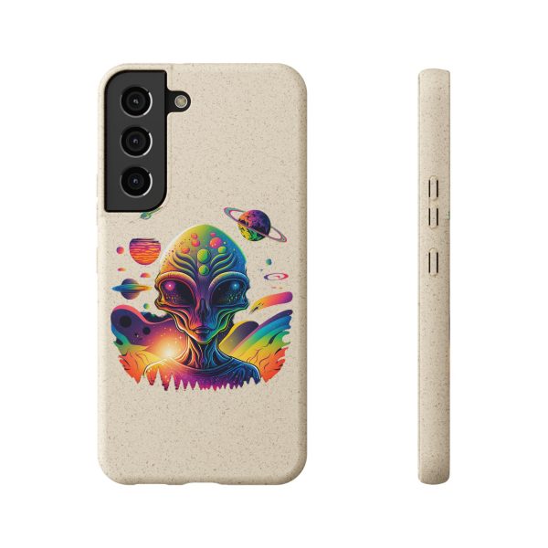 Vibrant Alien Biodegradable Phone Case, Eco-Friendly Galaxy Phone Cover, Unique Gift for Space Lovers, Fun Alien Design, Sustainable [...] - Image 137