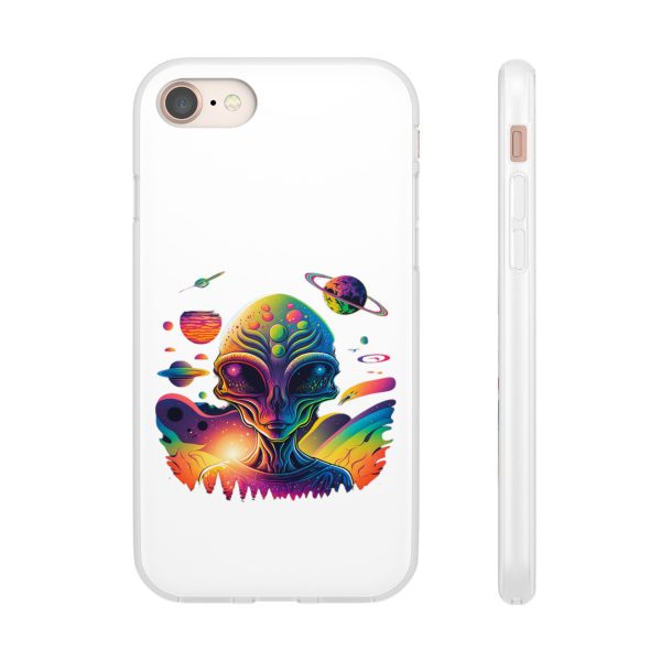Colorful Alien Galaxy Phone Case, Cosmic Phone Cover, Unique Gift for Space Lovers, Festival Accessory, Astronaut Art Case