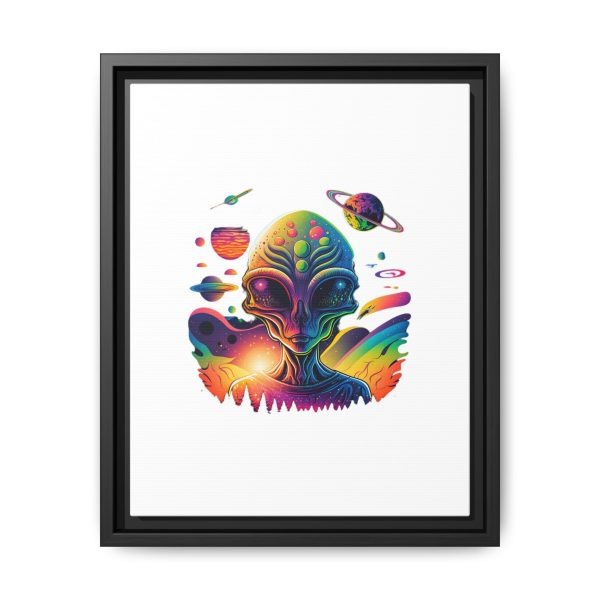 Vibrant Alien Canvas Art Print, Framed Decor for Sci-Fi Lovers, Cosmic Wall Art, Colorful Home Decoration, Unique Gift Idea - Image 45