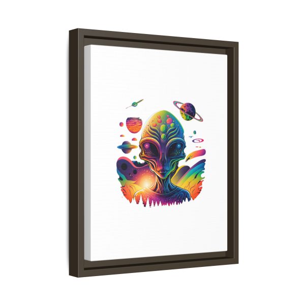 Vibrant Alien Canvas Art Print, Framed Decor for Sci-Fi Lovers, Cosmic Wall Art, Colorful Home Decoration, Unique Gift Idea - Image 146