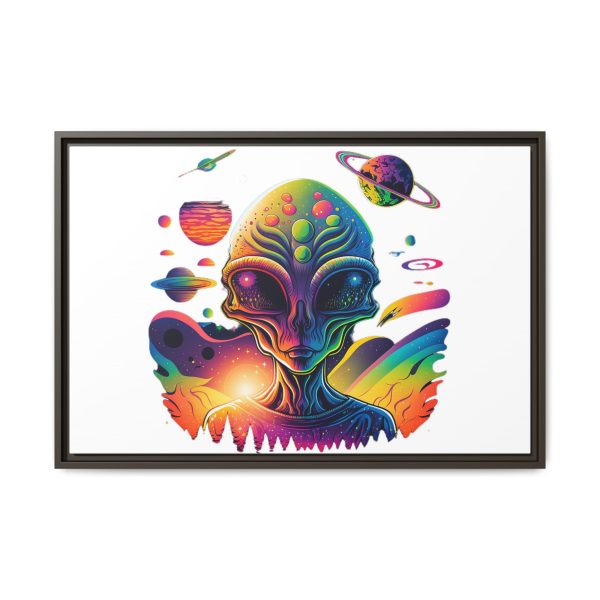 Vibrant Alien Canvas Art Print, Framed Decor for Sci-Fi Lovers, Cosmic Wall Art, Colorful Home Decoration, Unique Gift Idea - Image 97