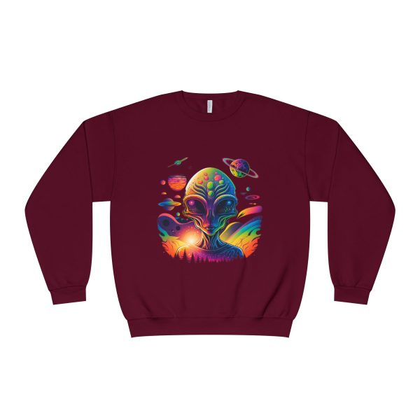 Colorful Alien Space Sweatshirt, Unisex Crewneck Sweatshirt, Perfect for Casual Wear, Gift for Sci-Fi Lovers, Cozy Fall Apparel - Image 57