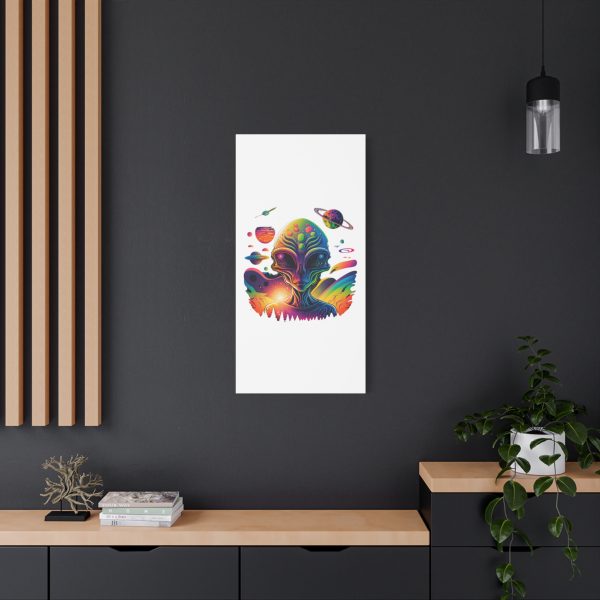 Alien Art Canvas Print, Colorful Wall Decor, Retro Sci-Fi Artwork, Unique Home Accent, Space Lover Gift - Image 84