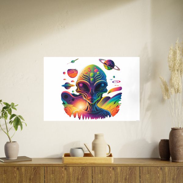 Colorful Alien Art Poster, Psychedelic Wall Decor, Outer Space Prints, Home Decoration, Gift for Sci-Fi Lovers - Image 72